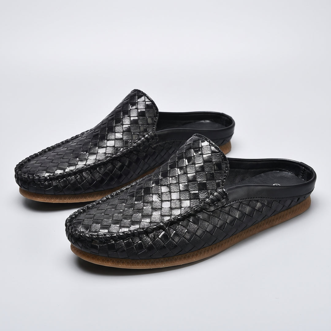 Sebastian Woven Leather Mule