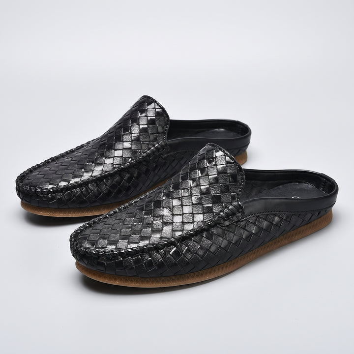 Sebastian Woven Leather Mule
