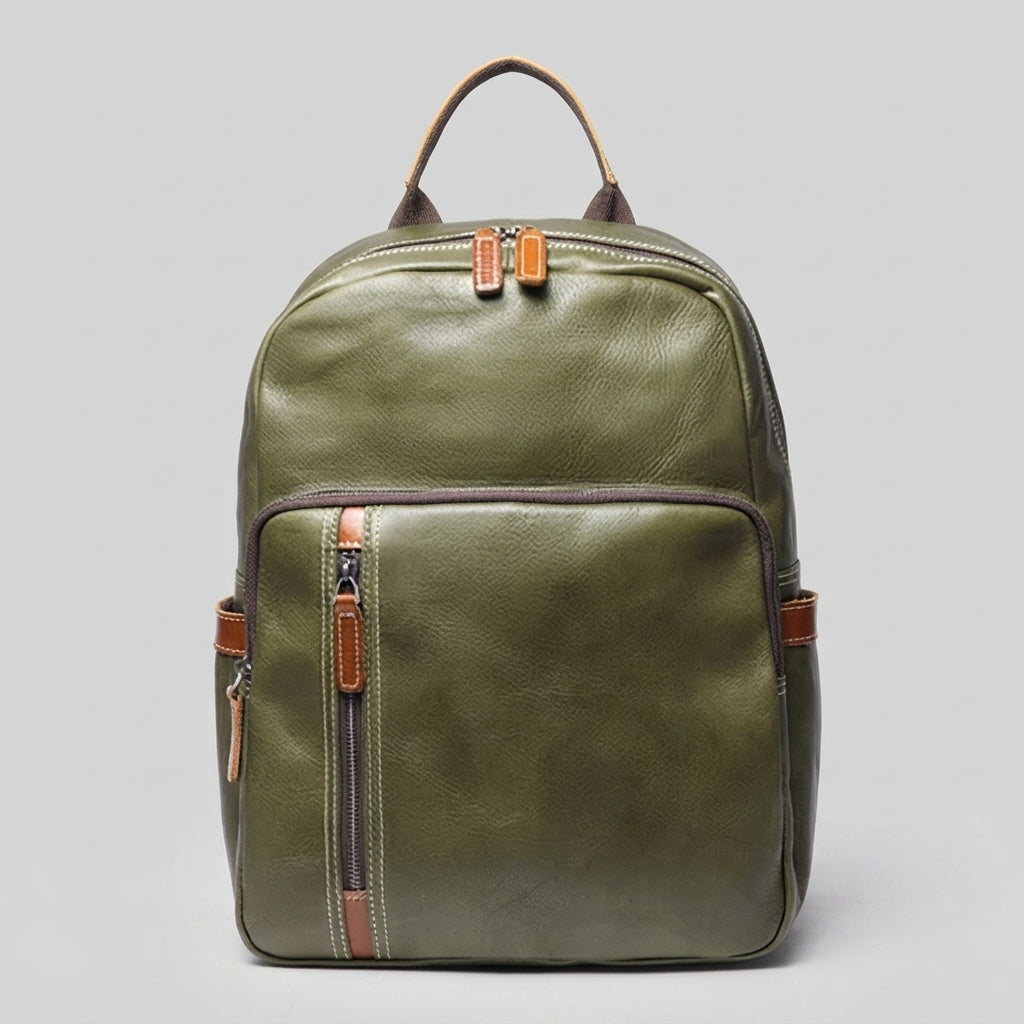 Everett Leather Travel Backpack