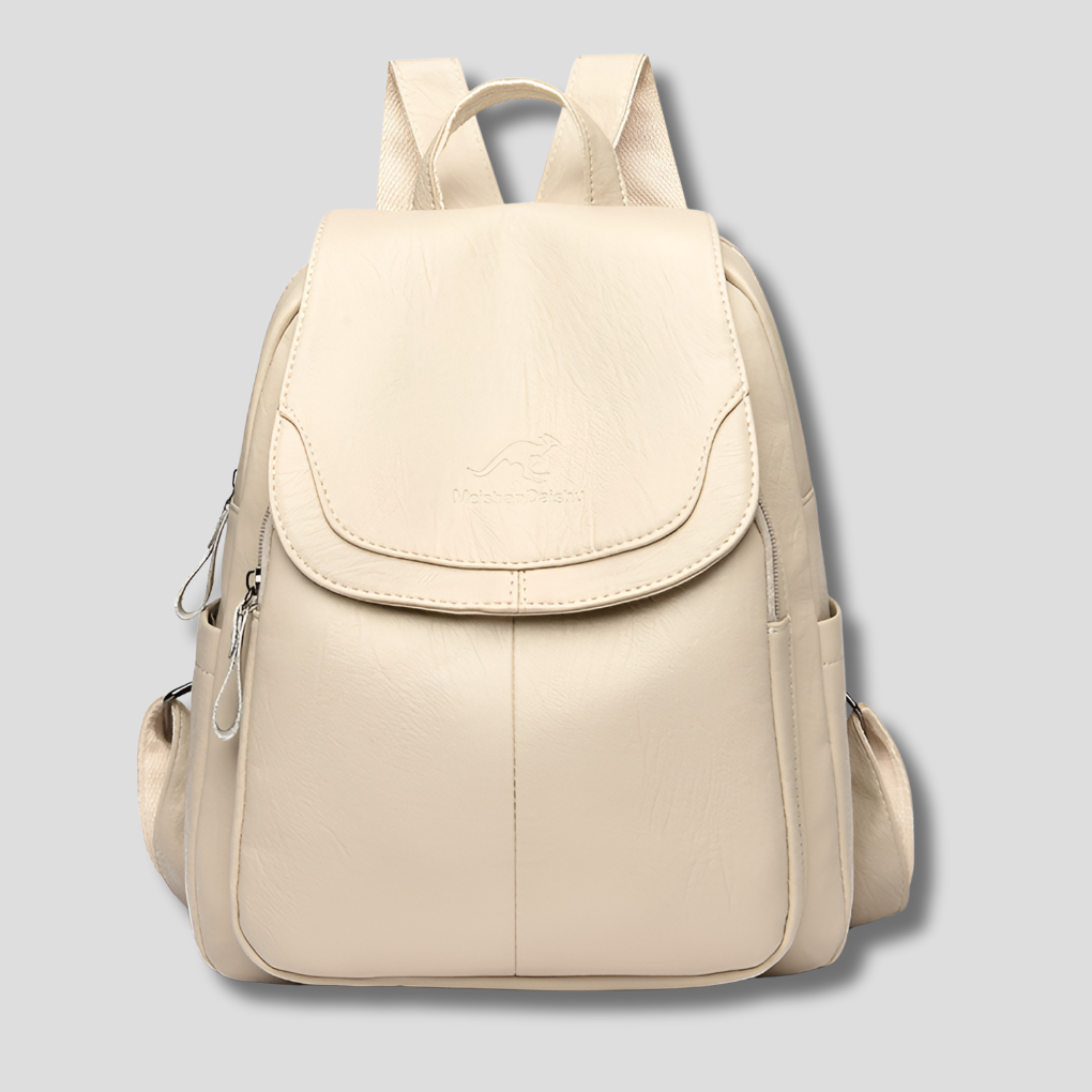 Odessa Flap Top Leather Backpack