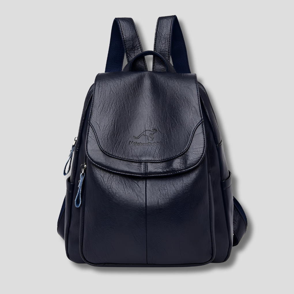 Odessa Flap Top Leather Backpack