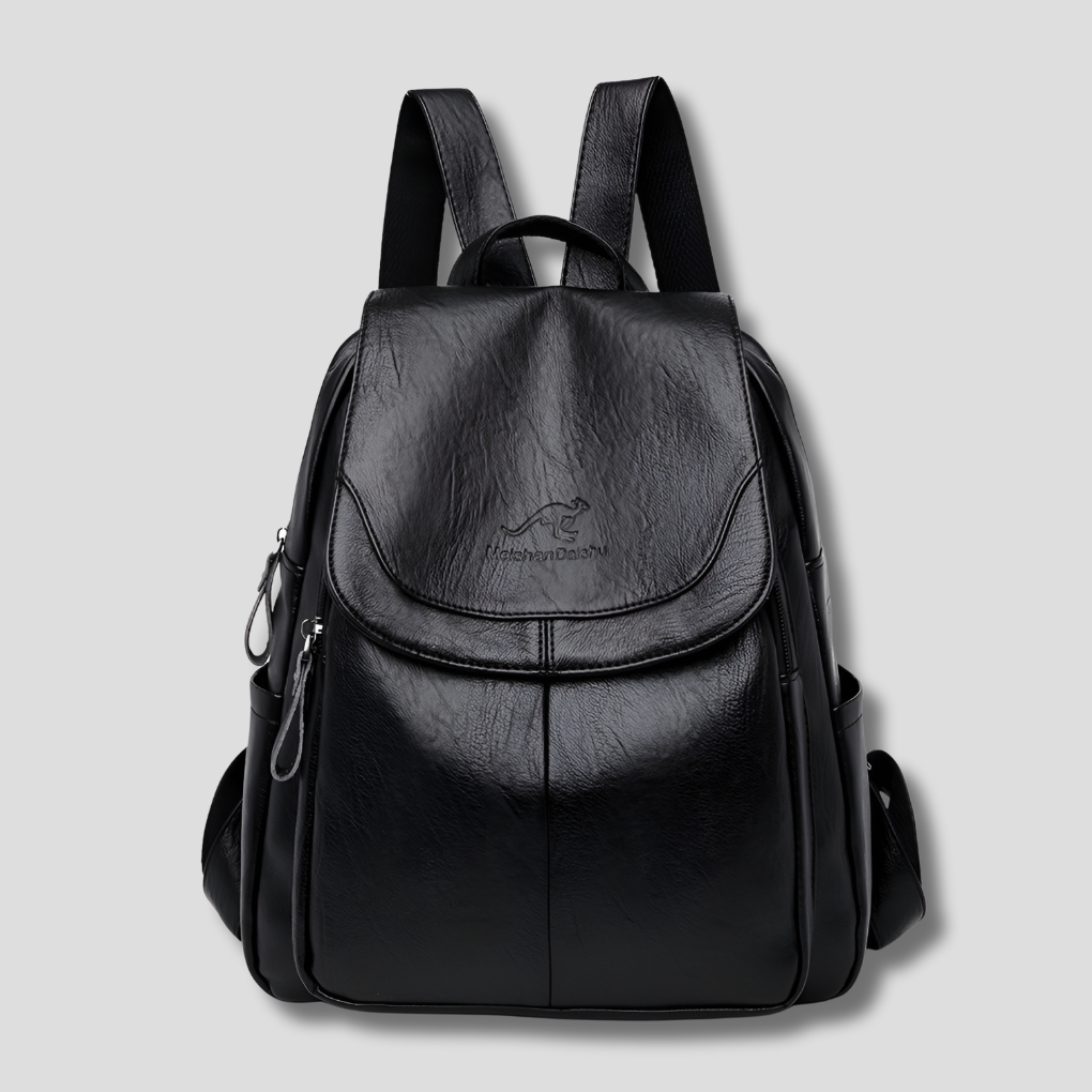 Odessa Flap Top Leather Backpack