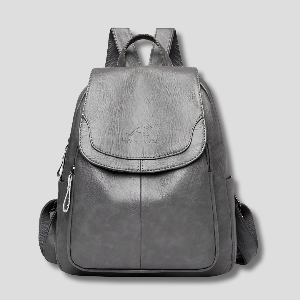 Odessa Flap Top Leather Backpack