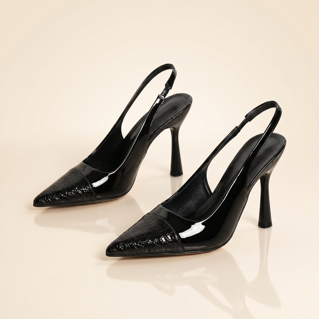Camila Croc Slingback Heel