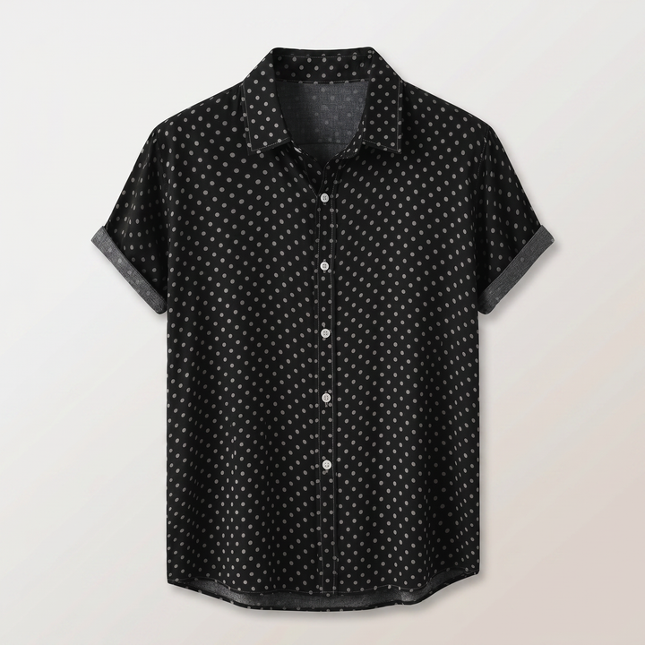 Miles Polka Dot Button Up Shirt