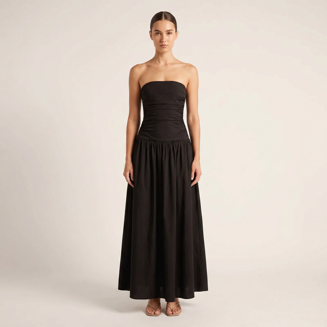 Isla Floral Strapless Maxi Dress