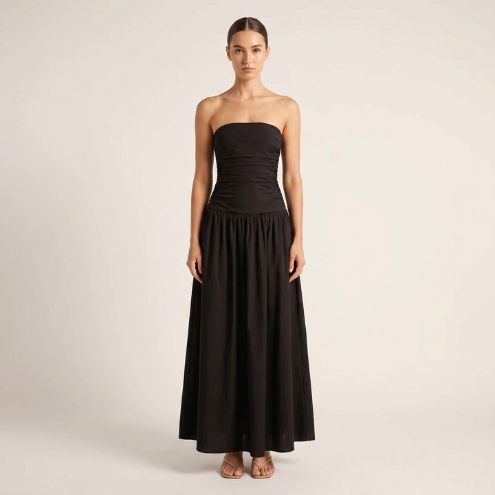 Isla Floral Strapless Maxi Dress