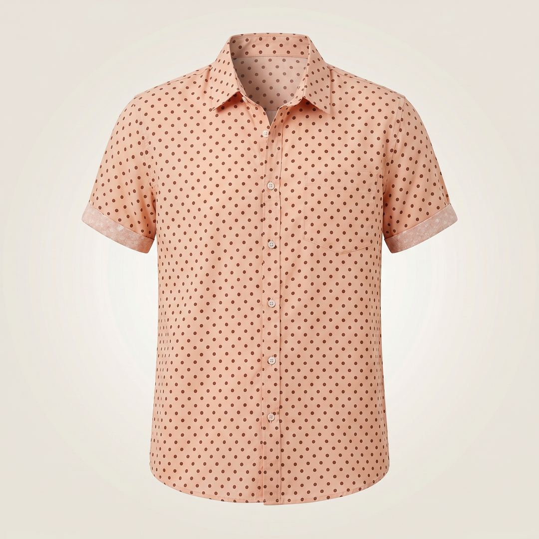 Miles Polka Dot Button Up Shirt