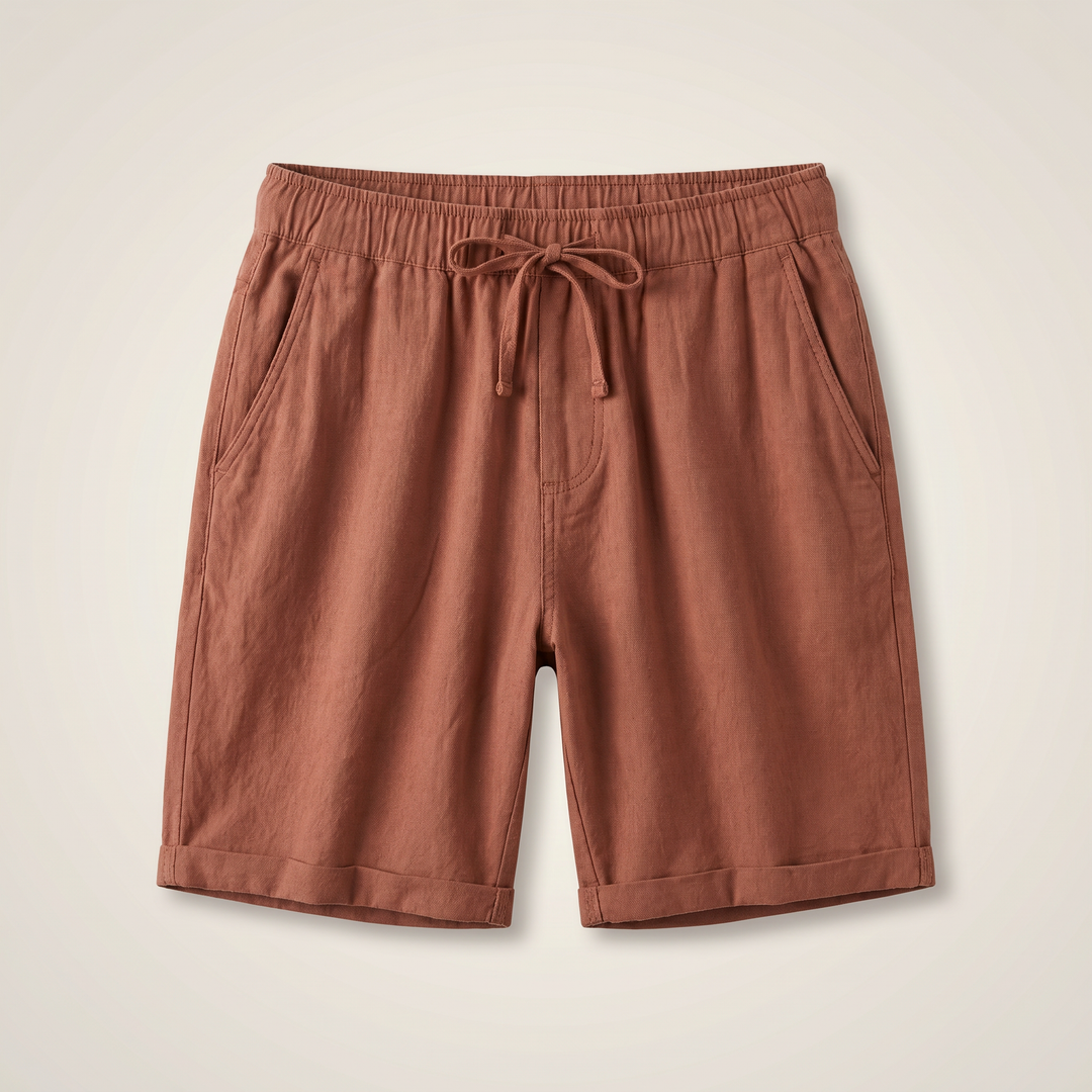 Arden Linen Blend Drawstring Shorts