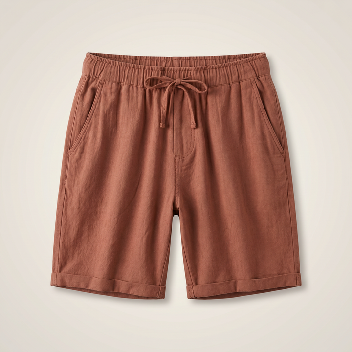 Arden Linen Blend Drawstring Shorts