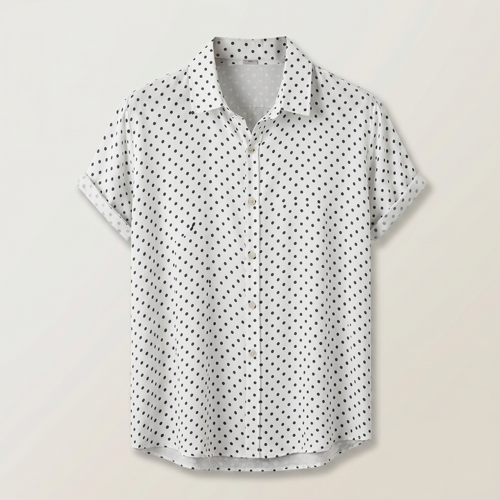 Miles Polka Dot Button Up Shirt
