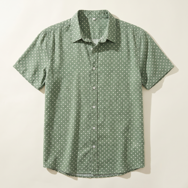 Miles Polka Dot Button Up Shirt
