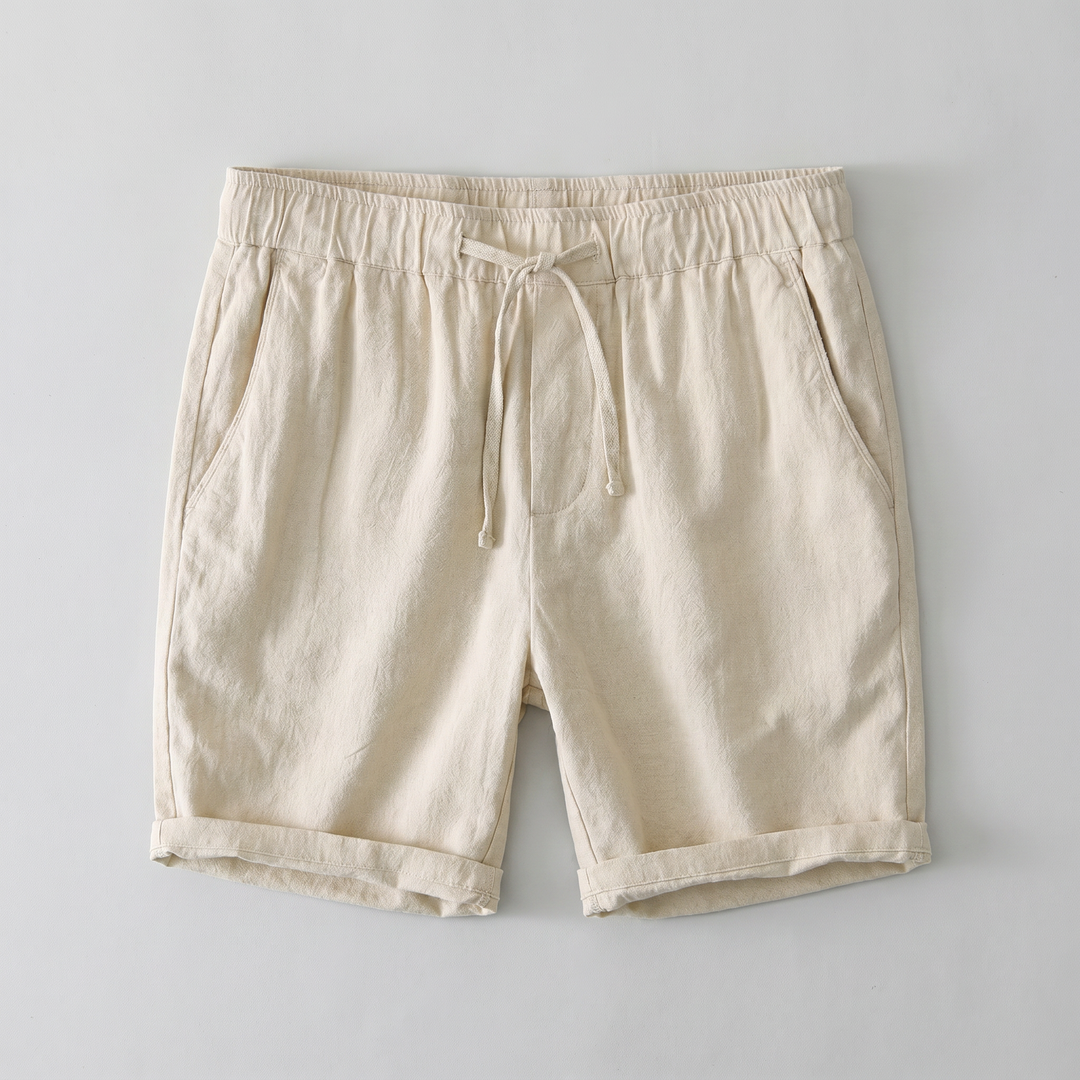 Arden Linen Blend Drawstring Shorts