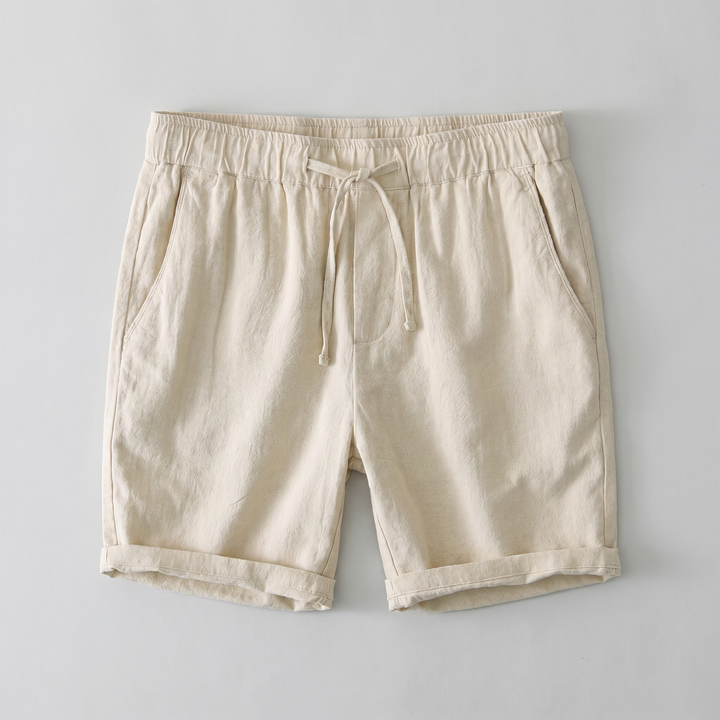 Arden Linen Blend Drawstring Shorts