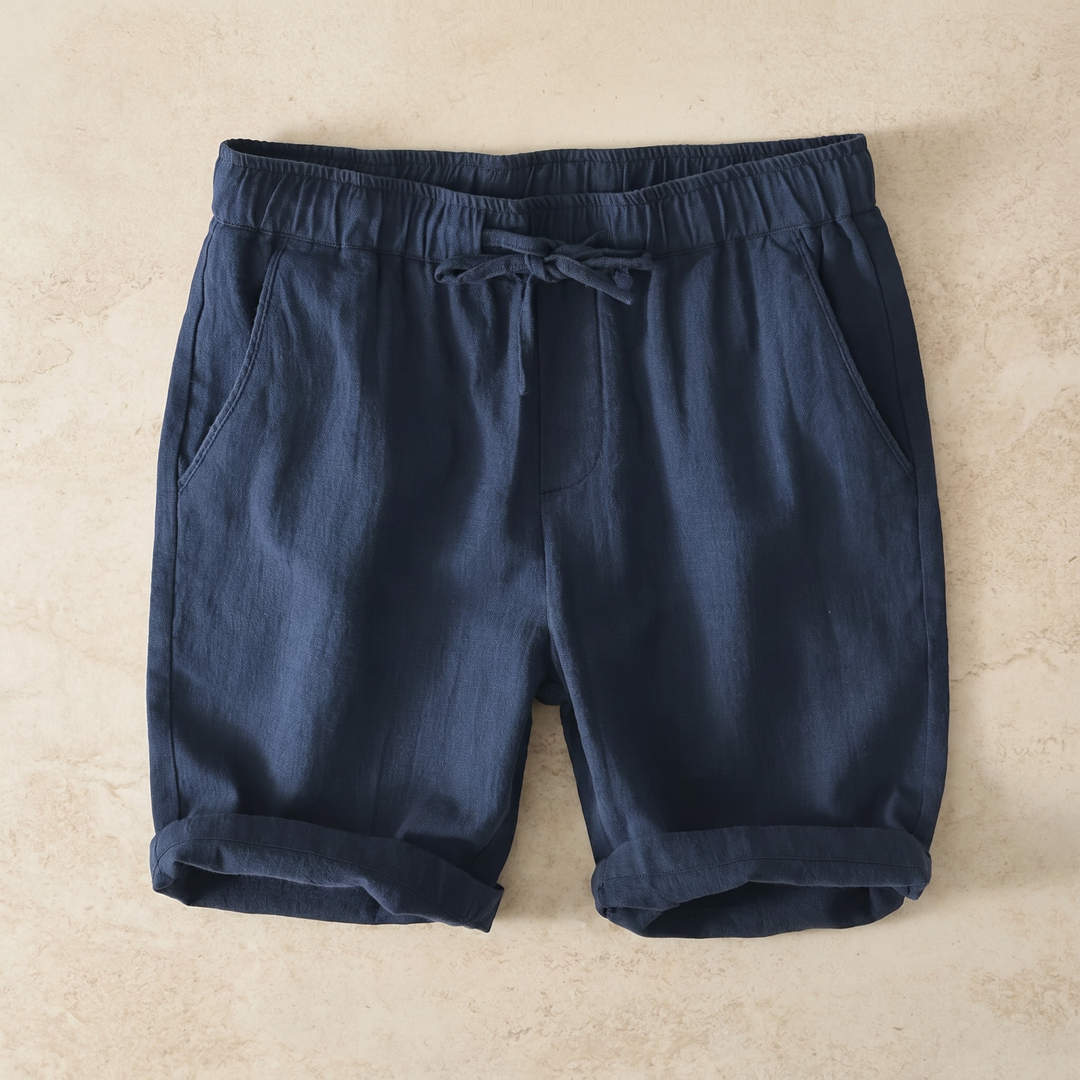 Arden Linen Blend Drawstring Shorts