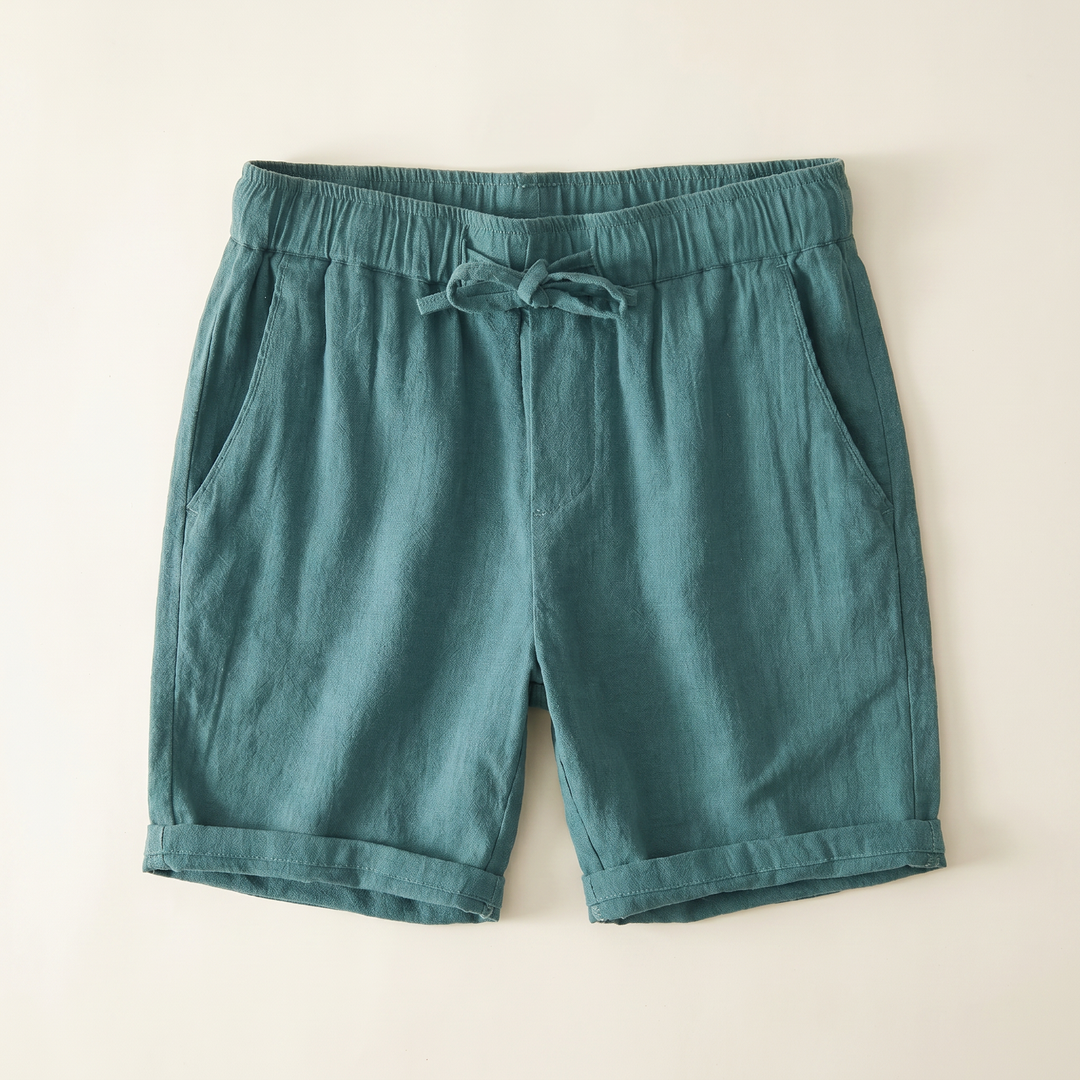 Arden Linen Blend Drawstring Shorts
