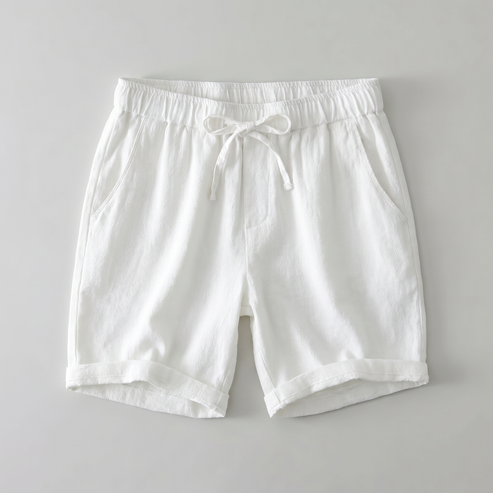 Arden Linen Blend Drawstring Shorts
