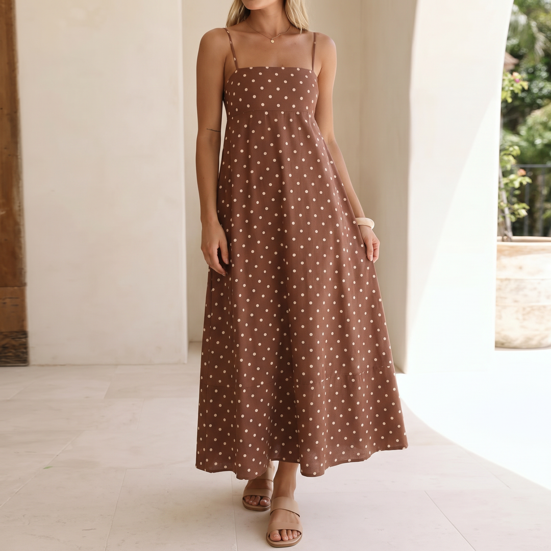 Serena Polka Dot Maxi Dress