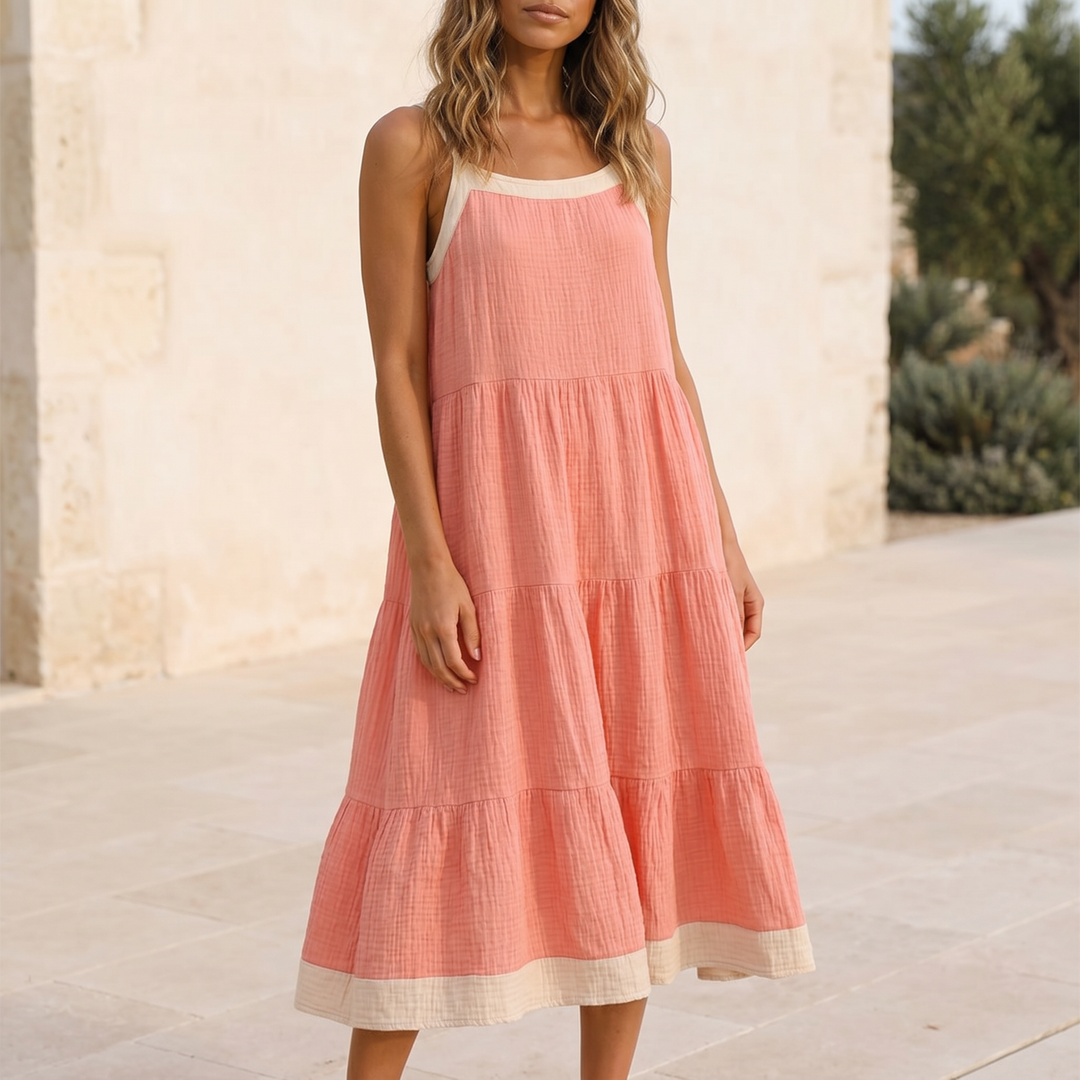 Amelie Cotton Tiered Sundress