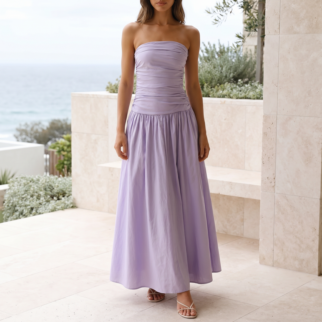 Isla Floral Strapless Maxi Dress