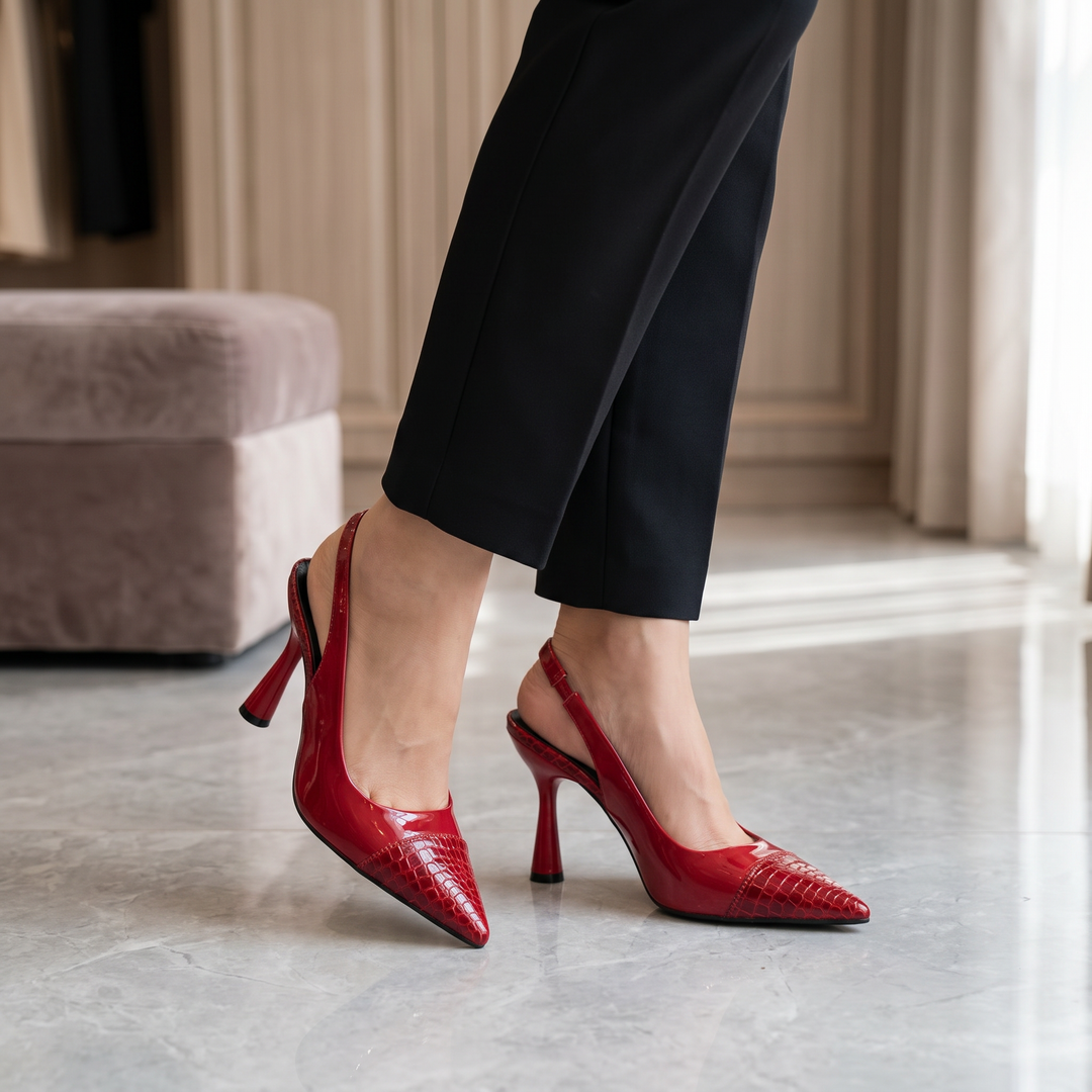 Camila Croc Slingback Heel