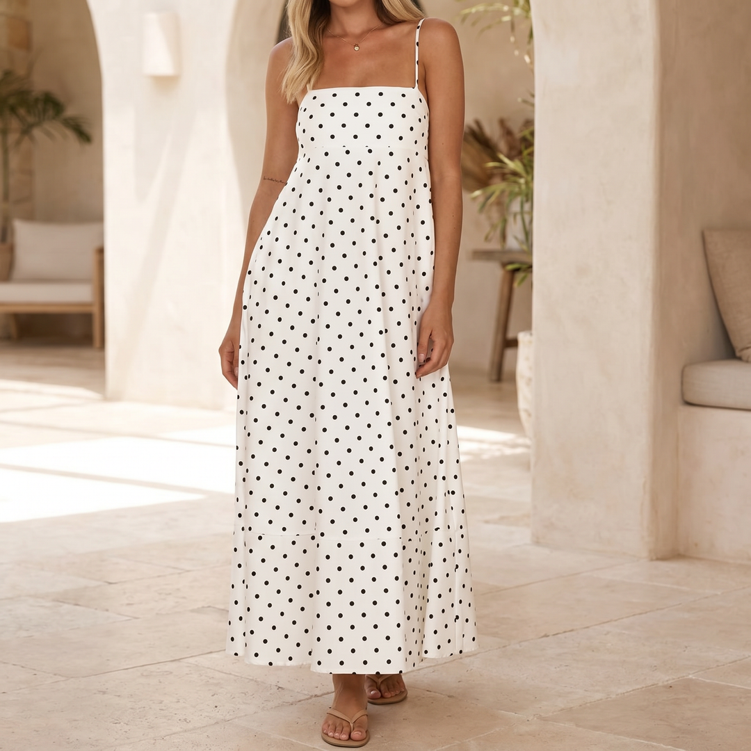 Serena Polka Dot Maxi Dress