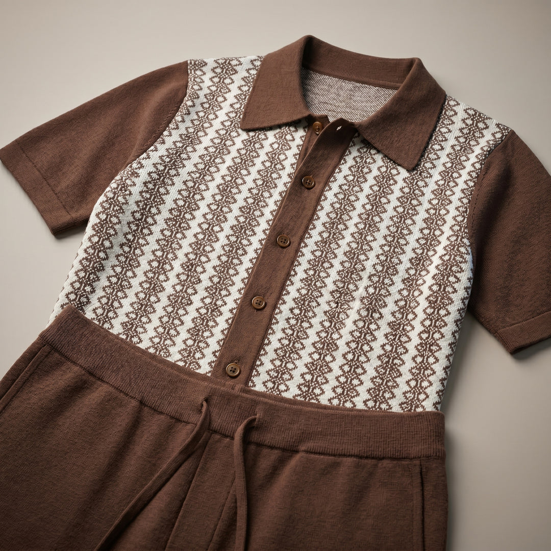 Dorian Jacquard Knit Set