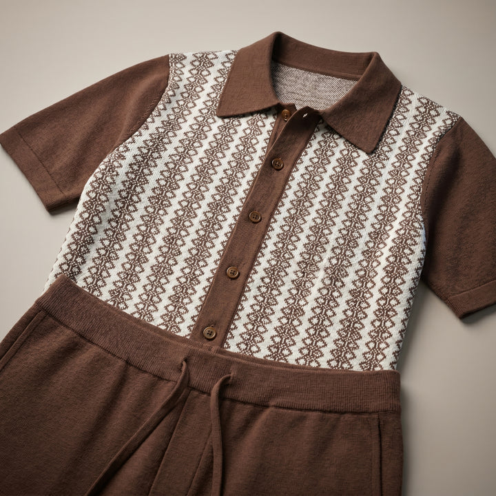 Dorian Jacquard Knit Set