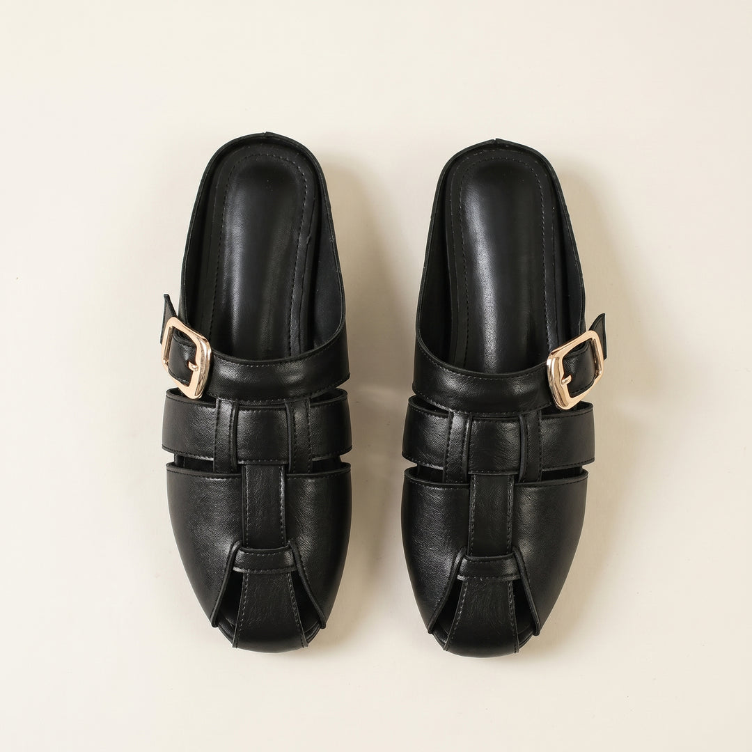 Sienna Buckle Mule Sandal