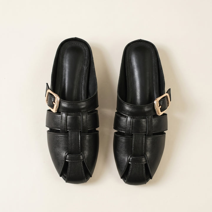 Sienna Buckle Mule Sandal