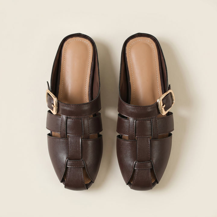 Sienna Buckle Mule Sandal