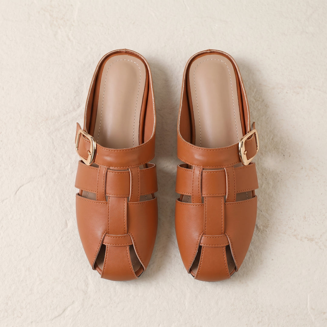 Sienna Buckle Mule Sandal
