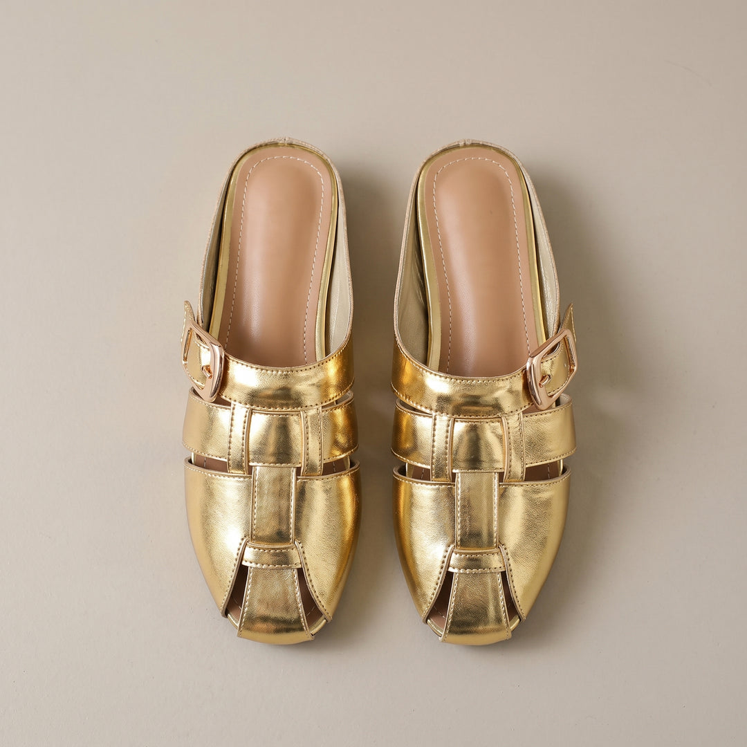 Sienna Buckle Mule Sandal