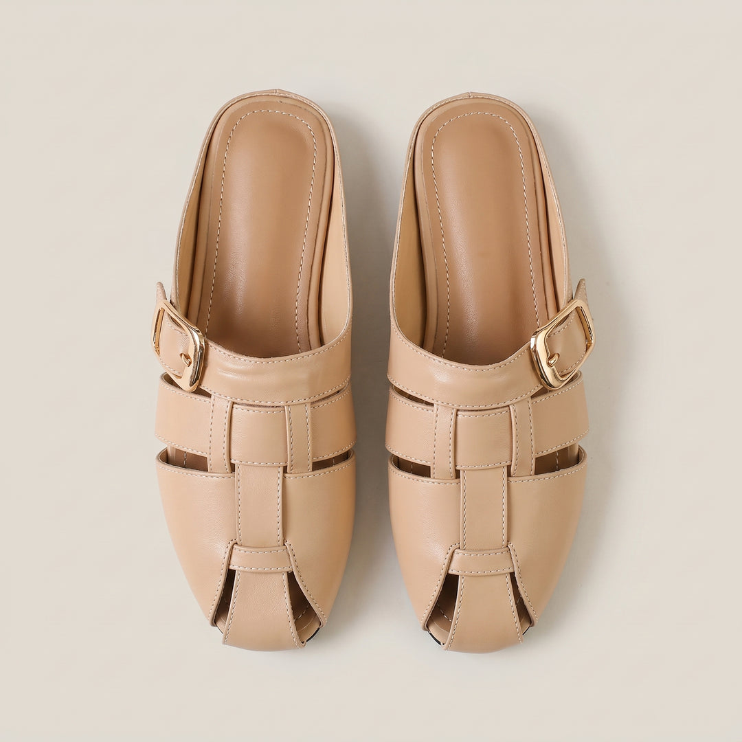 Sienna Buckle Mule Sandal
