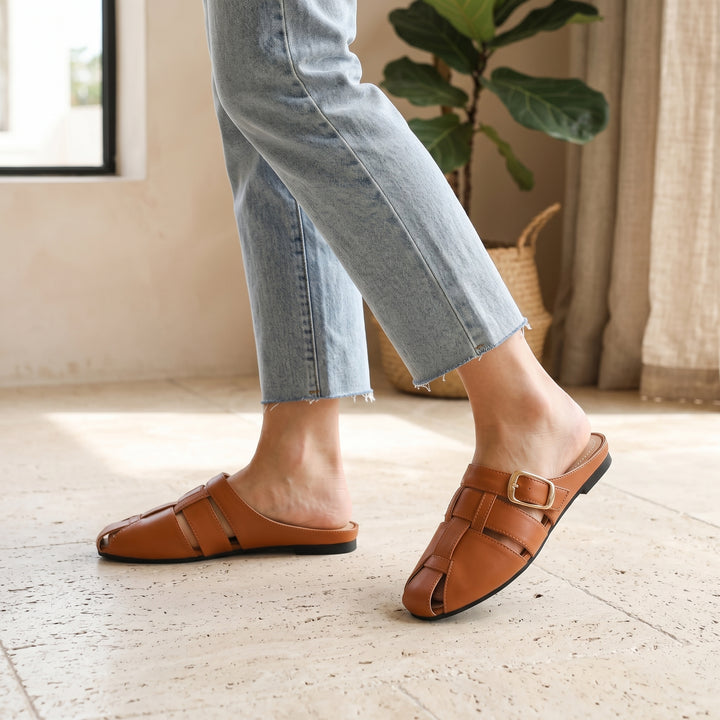 Sienna Buckle Mule Sandal
