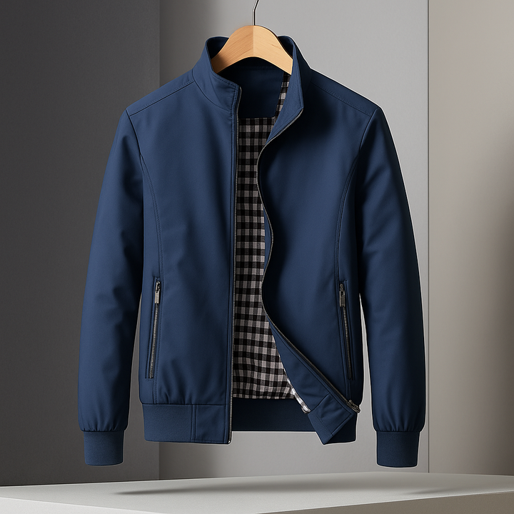 Nash Faux Leather Bomber Jacket