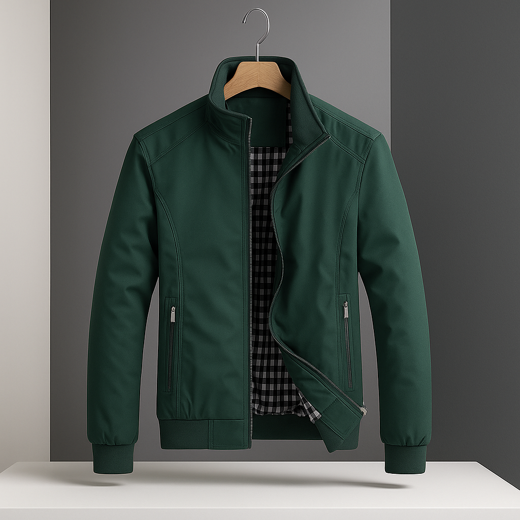 Nash Faux Leather Bomber Jacket