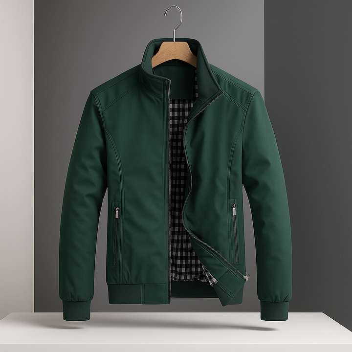 Nash Faux Leather Bomber Jacket