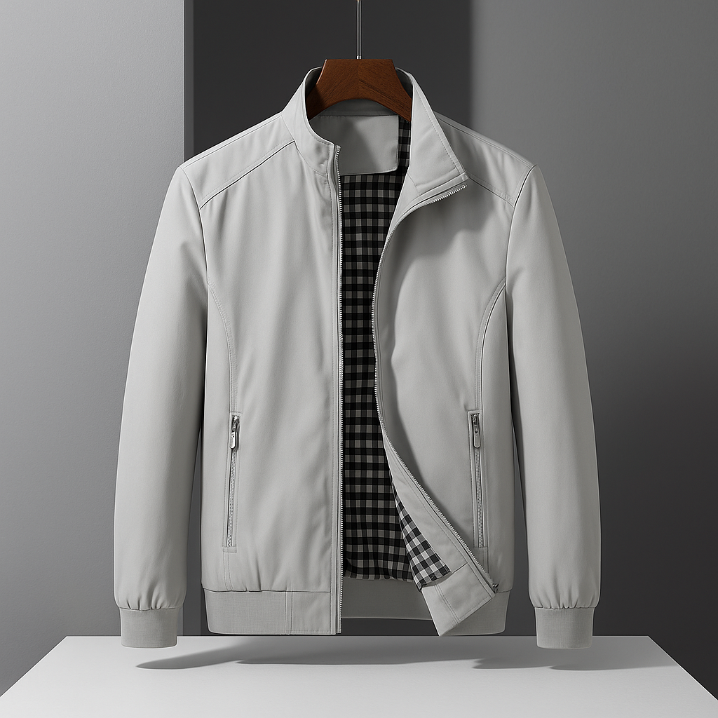 Nash Faux Leather Bomber Jacket