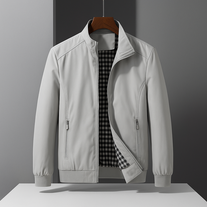 Nash Faux Leather Bomber Jacket