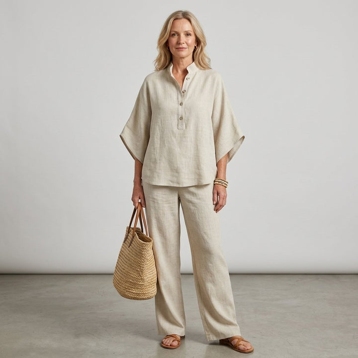 Portofino Linen Two-Piece Set